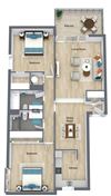 2 Bedroom 2 Bathroom A floor plan 2 Bedroom 2 Bathroom A floor plan at The Life at Legacy Fountains, Kansas City, 64131